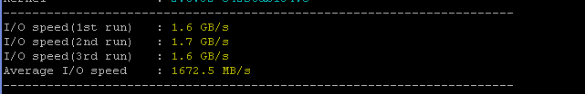 HaBangNet VPS I/O Speed